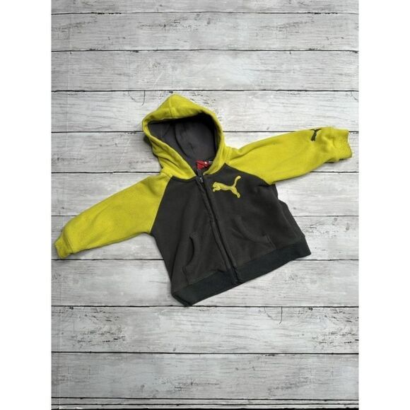 Puma baby fleece full zip hoodie 3-6 mo - Picture 1 of 4